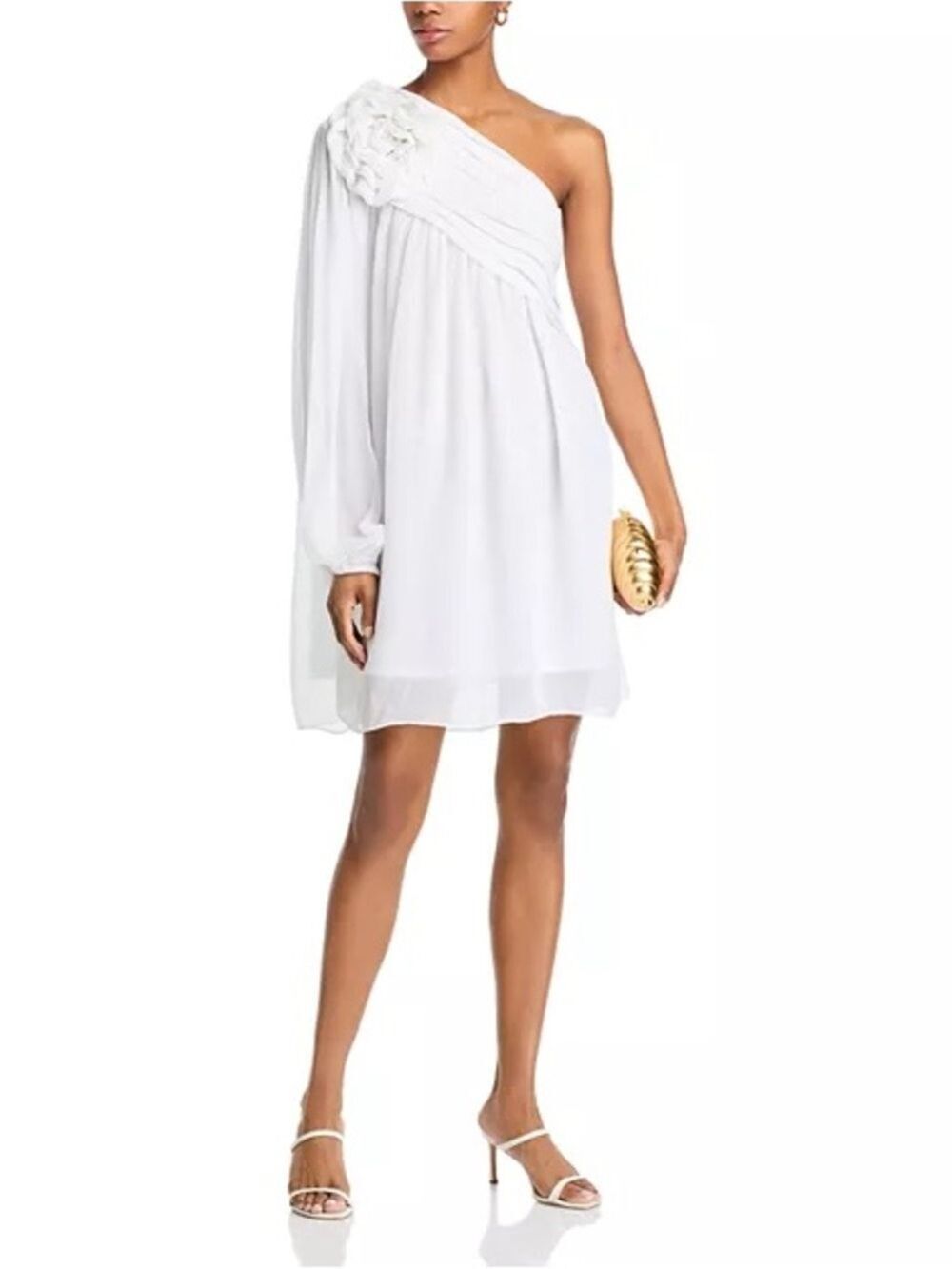 Farm Rio Off White One Shoulder Mini Dress - Picture 4 of 7